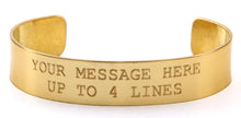 Load image into Gallery viewer, Brass Custom Memorial Bracelet