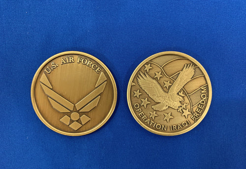 OIF USAF New Metal Coin