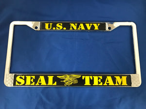 U.S. Navy Seal Team License Plate Frame