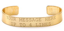 Load image into Gallery viewer, Brass Custom Memorial Bracelet