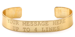 Brass Custom Memorial Bracelet