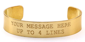Brass Custom Memorial Bracelet