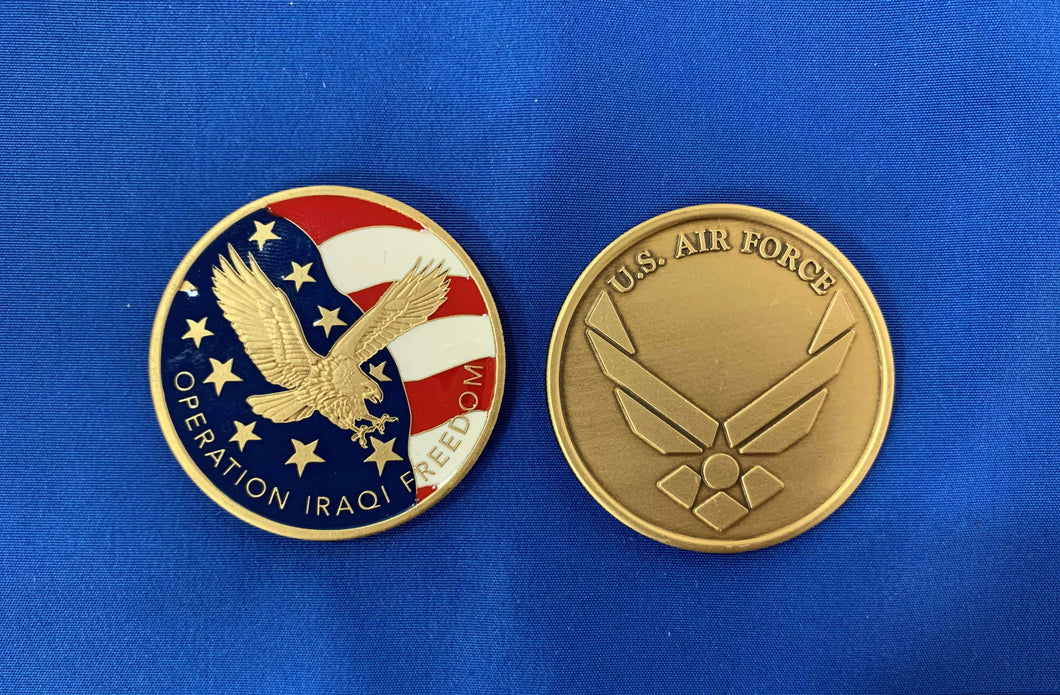 OIF USAF New Enamel Coin