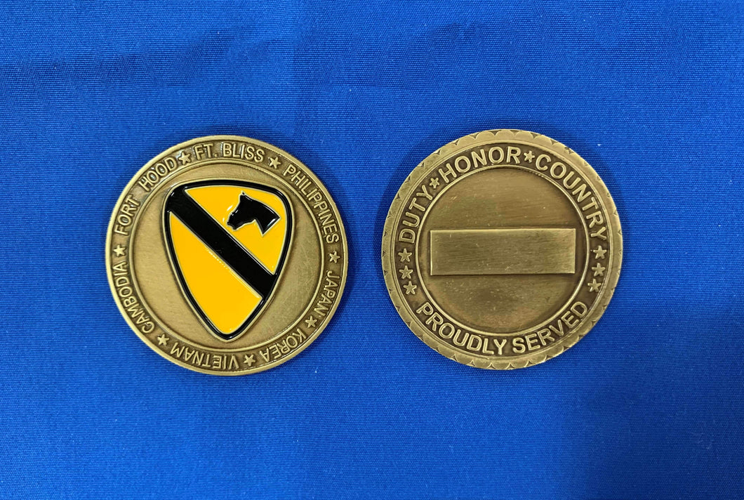 1st Cavalry First For Freedom Coin