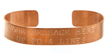 Load image into Gallery viewer, Copper Custom Memorial Bracelet