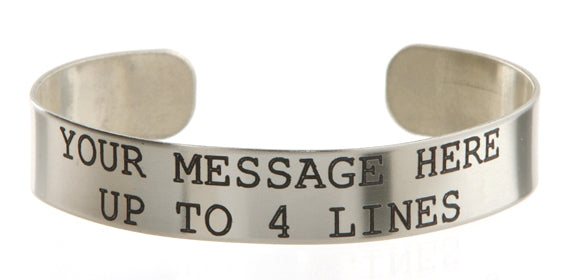 Amazon.com: Custom Military Memorial Bracelet - Personal Messages Bracelet  - Freedom Kia Cuff - Iraq War Veteran Bracelet - pow Mia bracelet - :  Handmade Products