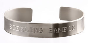 Sterling Silver Custom Memorial Bracelet